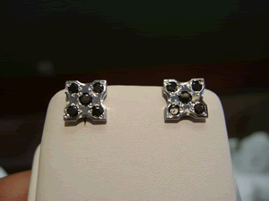 Black Diamond Earrings