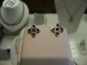 Black Diamond Earrings