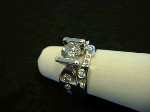 Dual Band Diamond Ring
