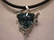 blue necklace