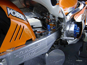 No Joke drag bike swingarm
